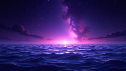 beach purple landscape