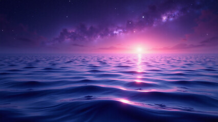 Obraz premium beach purple landscape