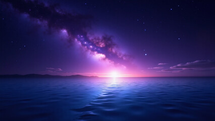 beach purple landscape