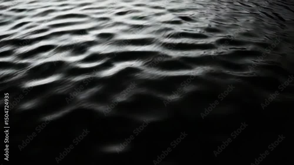 Poster a serene body of water photographed in monochrome tones, perfect for use in editorial or design proj