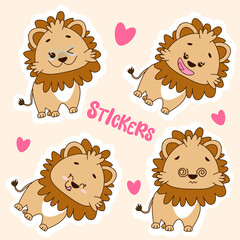 Dear lion. Stickers are Stickers