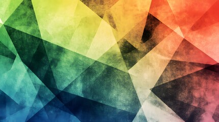 Abstract Geometric Background Texture Multicolor Polygonal Design