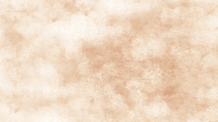 Dusty pale pastel soft color shade. Light brown beige peach nude sepia gray white abstract watercolor pattern. Grange art background. Paper brush stain splash. Blank template design.