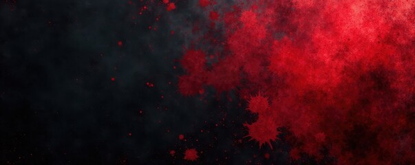 Abstract black and red grainy texture, distressed background, surface, weathered