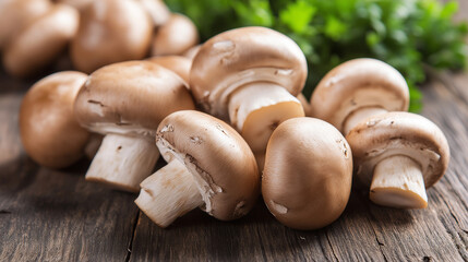 Hyper-Realistic Mushrooms on Forest Floor &ndash; Nature Photography with Detailed Fungi Textures