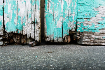 old wooden door