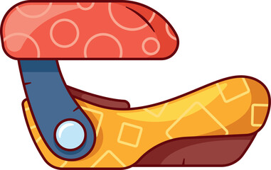 Baby rocking carriage with visor