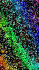 Fototapeta premium Neon gradient vertical screensaver wallpaper in vibrant glowing colors