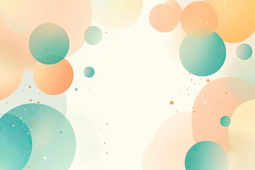 Delicate Pastel Circles with Subtle Sparkle
