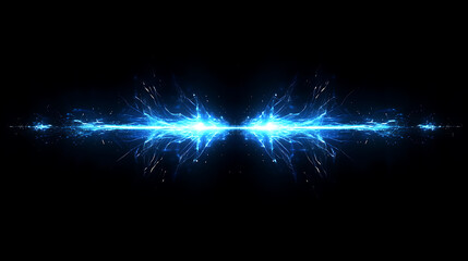 Fototapeta premium Blue Neon Light Explosion 