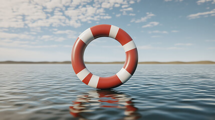 Naklejka premium Summer Lifebuoy Graphic