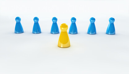 Leadership Business Concept Leader And Follower