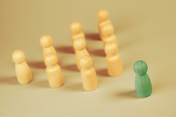 Stand Out And Leadership In Business Concept