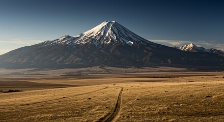 the mountain is tall