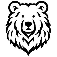 Polar bear logo silhouette