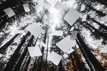 Ephemeral Papers Dancing in a Monochromatic Forest