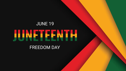 Juneteenth Freedom Day Celebration Vector Background
