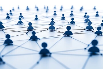 Global Network Connection: Abstract Social Network Illustration