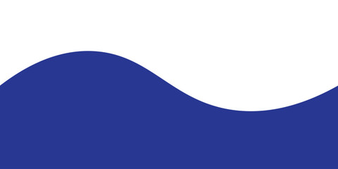 Frame of header, separator blue shape for website. Curve lines and wave divider for Top or Bottom page.