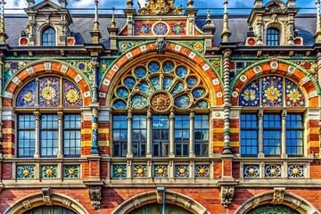 Obraz premium Macro Photography Centraal Station Groningen Netherlands