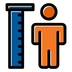 height measurement icon