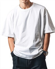 Minimalist White T-Shirt Fashion