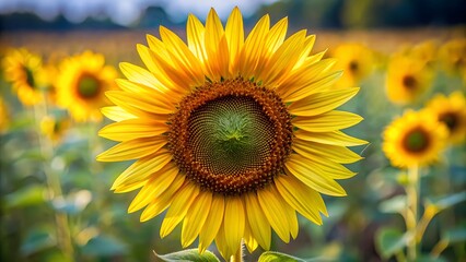 An image of a single sunflower head is displayed.