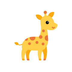 Sweet Baby Giraffe Vector Kawaii Cartoon Clipart