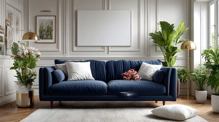 Fototapeta premium modern living room with sofa