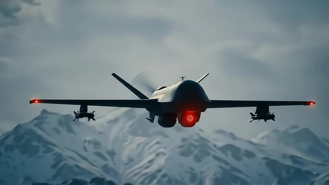 Flying unmanned aircraft over mountainous terrain during nighttime operation