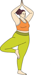 Body Fat Distribution Vector Illustration – Human Anatomy Concept