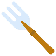 Rake Icon, Flat Design Style Icon Symbol, Farming Element Icon