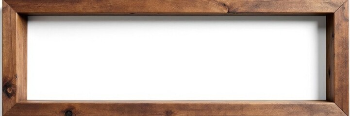 Rustic wooden frame texture, isolated on white , photography, vintage
