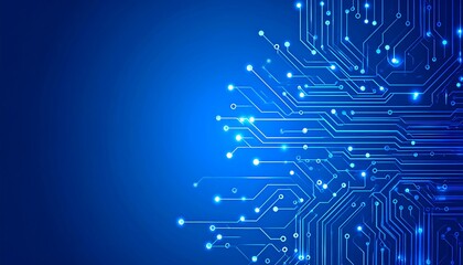 Obraz premium Tech digital blue background with technical lines and dots.connect, connection, connectivity, cyberspace, dot, futuristic, graphic, media, network, science, social, structure, tech, technical,