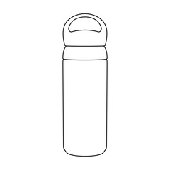 Tumbler bottle out line art