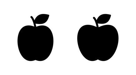 Apple icon vector. Apple sign and symbols for web design.
