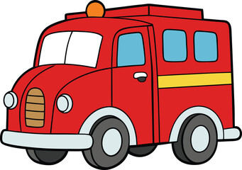 red fire truck
