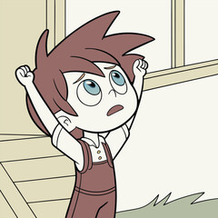 cartoon illustration of a cat