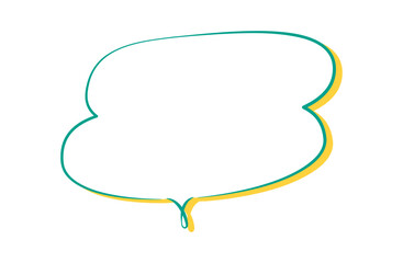 シンプルおしゃれ吹き出し