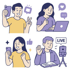 Engaging people using technology, social media, and communication
