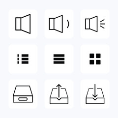 Web icon set. vector icon illustration