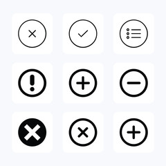 Web icon set. vector icon illustration