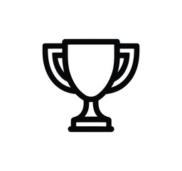 gold cup isolated on white