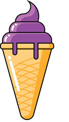 purple ice cream 