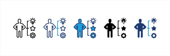 Skills Multi Style Icon Set