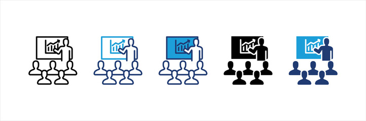 Training Multi Style Icon Set