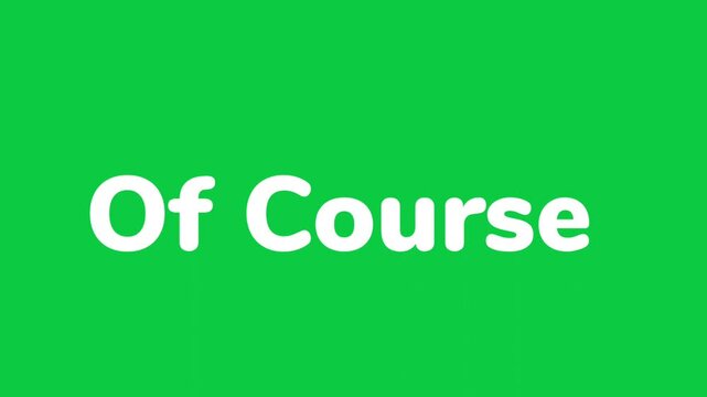 Animated text of course liquid drop suitable for presentations, social media posts, digital educational videos