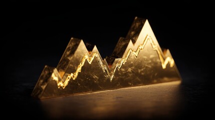 Visual tool for mapping gold sentiment pressure reflecting market trends and sentiment analysis in business strategy