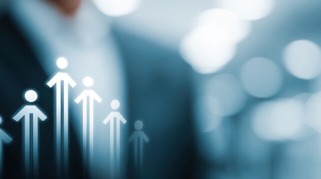 Internal mobility icon conceptual illustration of vertical arrows signifying career pathways and progression opportunities