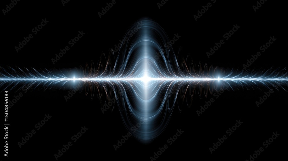 Poster quantum enhanced harmonic wave prediction engine icon concept representing advanced techniques for w